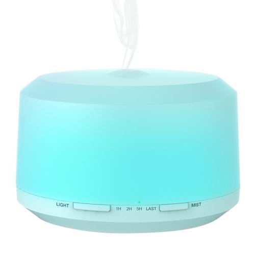 450ml Essential Oil Diffuser, BAXIA TECHNOLOGY Aromatherapy Oil Diffuser Ultrasonic Humidifier with 4 Timer Setting, 8 LED Color Moon Light and Waterless Auto Shut-off